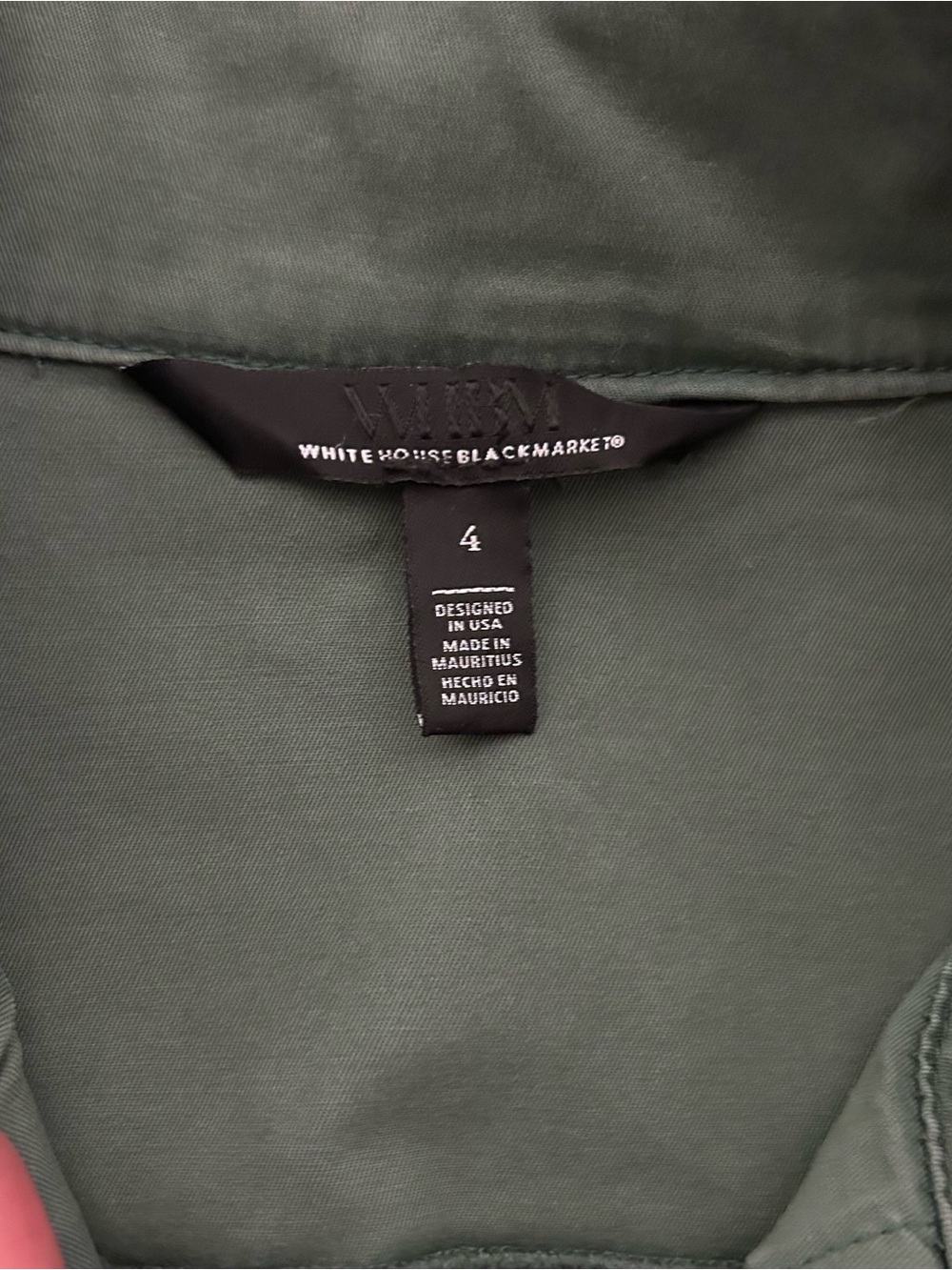 Sz 4 White House Black Market Olive Utility Jacket - Picture 4 of 14